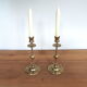 2 brass candle holders