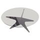 Patinated iron coffee table - France 1960s