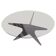 Patinated iron coffee table - France 1960s