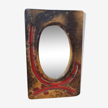Miroir en céramique Galerie Palissy 24x16cm