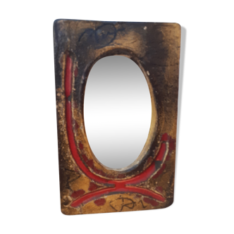 Ceramic mirror Palissy Gallery 24x16cm