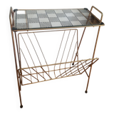 Vintage brass magazine holder