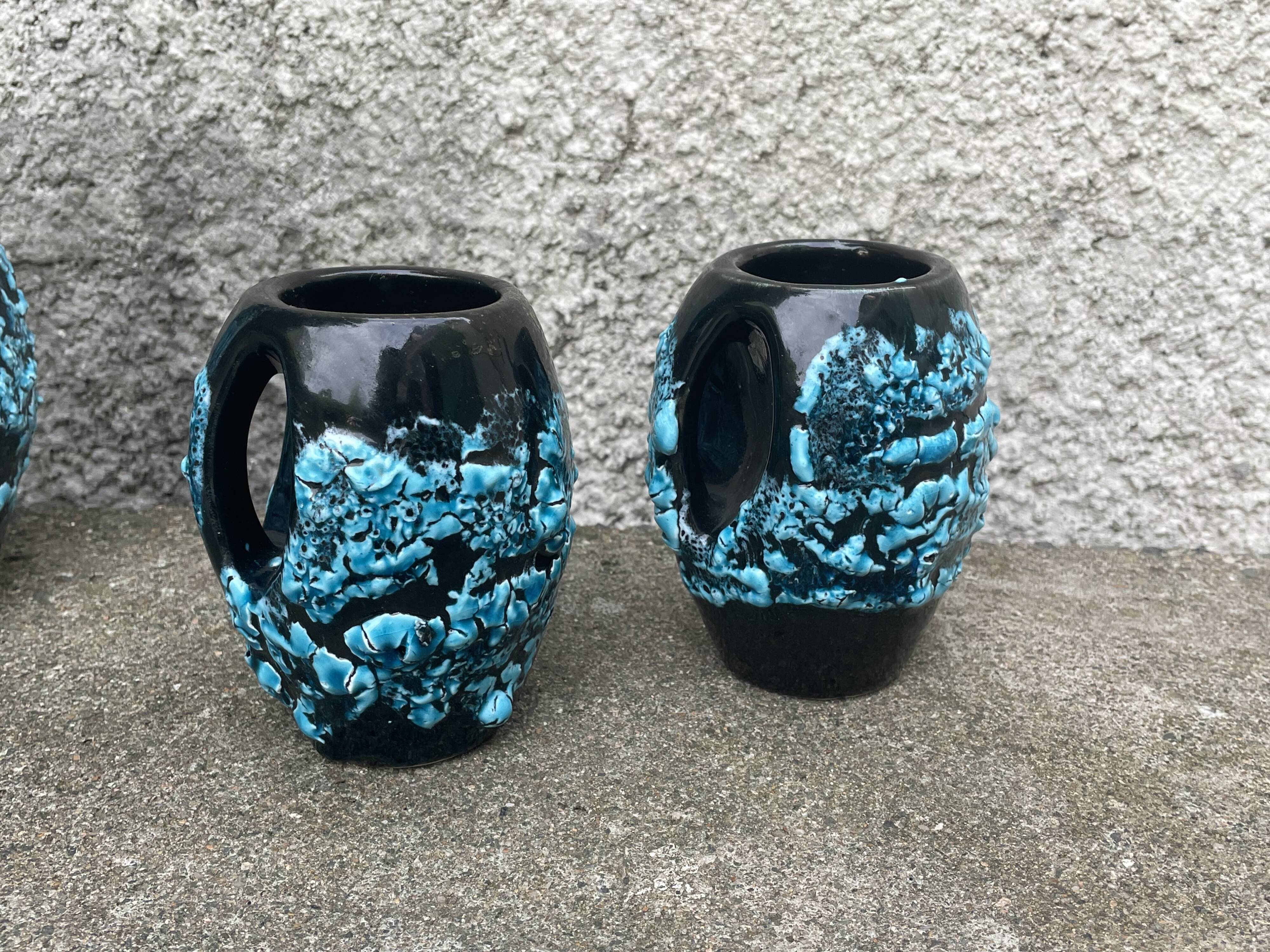 Ceramic Vallauris Luc - table service - orangeade - pitcher - glass