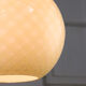Mid-century Yellow & Brass Pendant Lamp