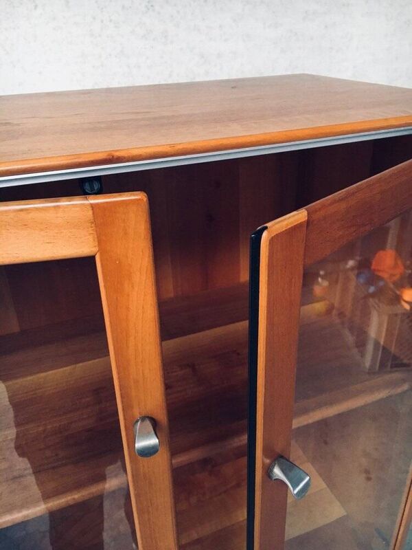 Torcello Series Display Cabinet Set by Afra & Tobia Scarpa for Stildomus, Italy, 1980s, Set of 2