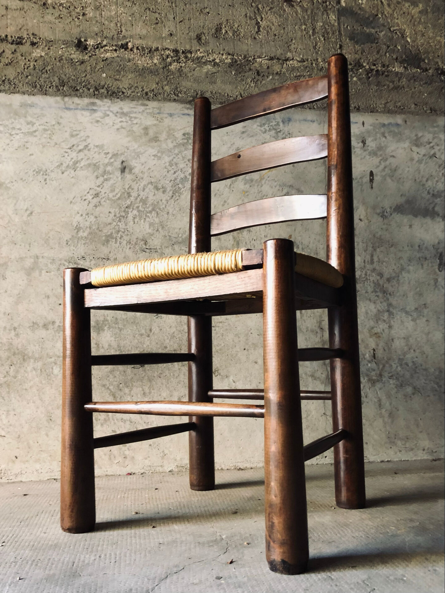Set of 6 chairs in Brutalist style / Georges Robert