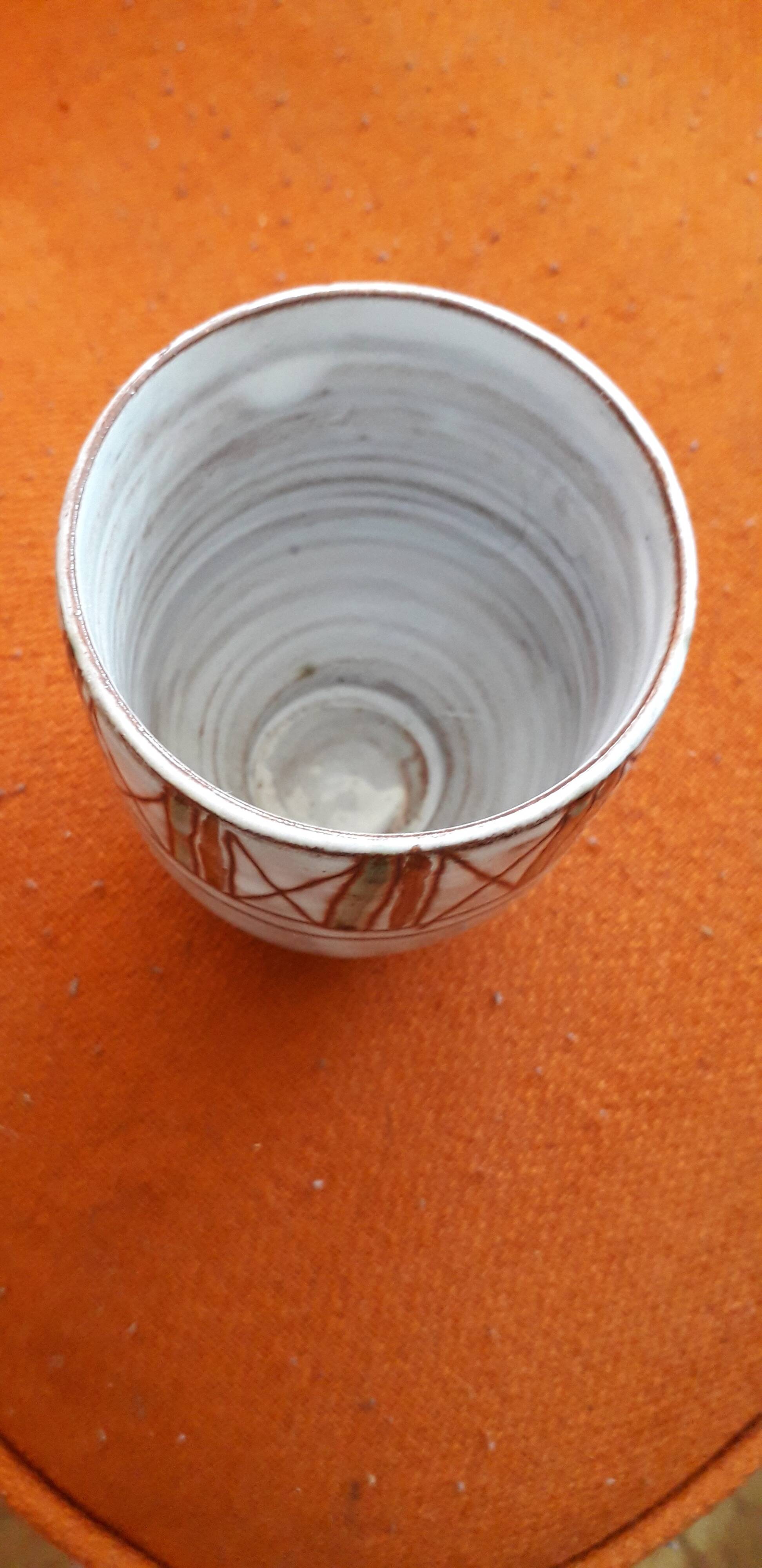 Vintage Vallauris ceramic vase by Jean Rivier