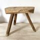 Brutalist tripod farm stool