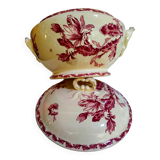 Earthenware tureen of Gien decoration Cactus