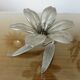 Flower ashtray in silver metal from the 60s and 70s