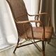 Fauteuil en rotin d'époque