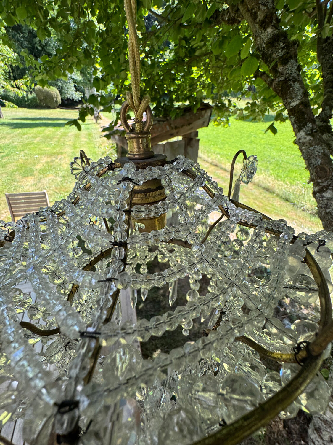 Antique chandelier from the 1930s