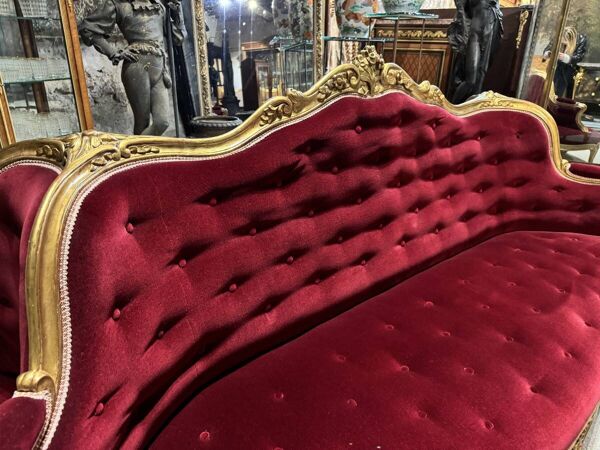 Borne de château en bois doré d’époque Napoléon III