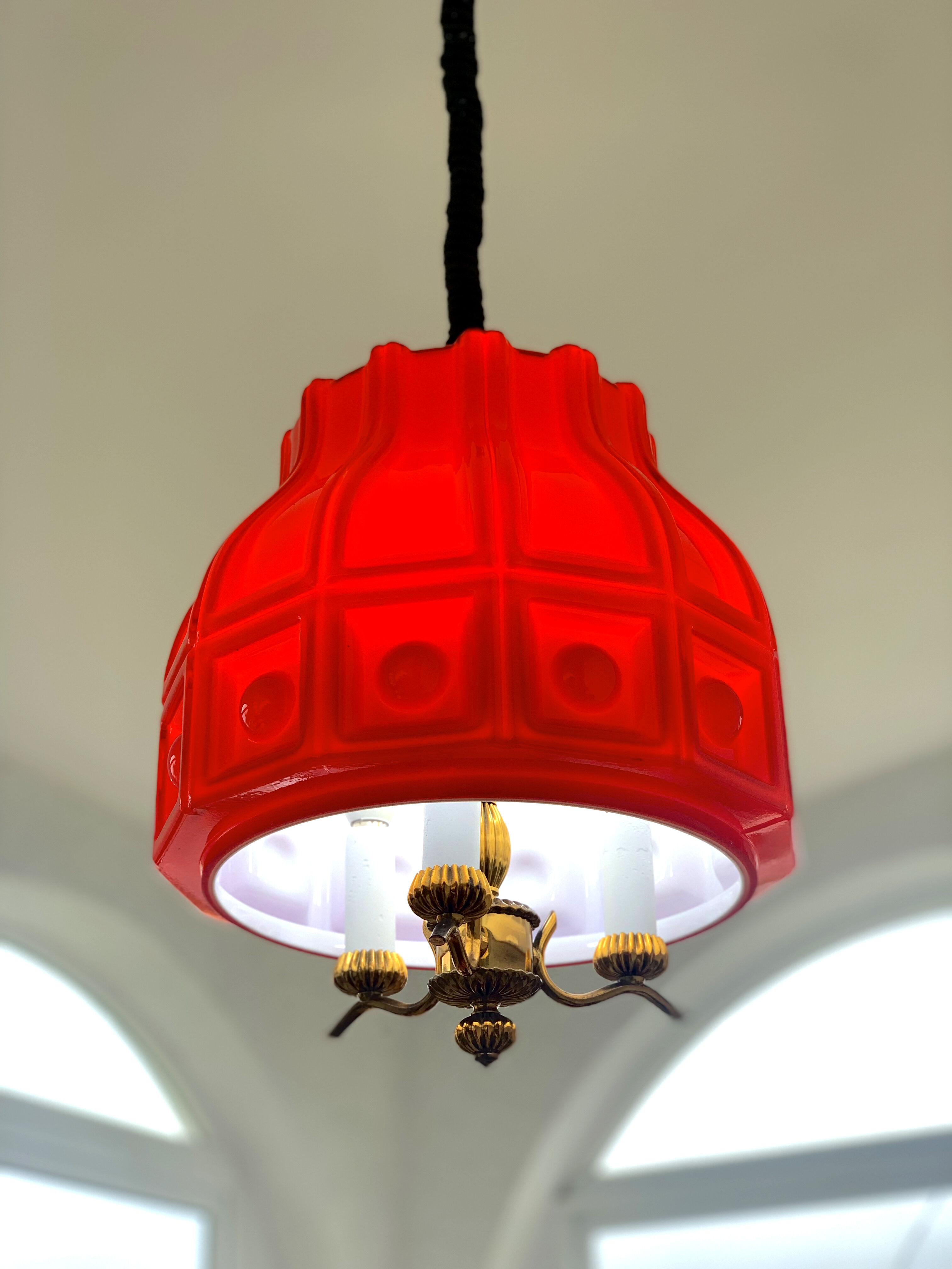 Helena Tynell pendant light for flygsfors Sweden, 1960s