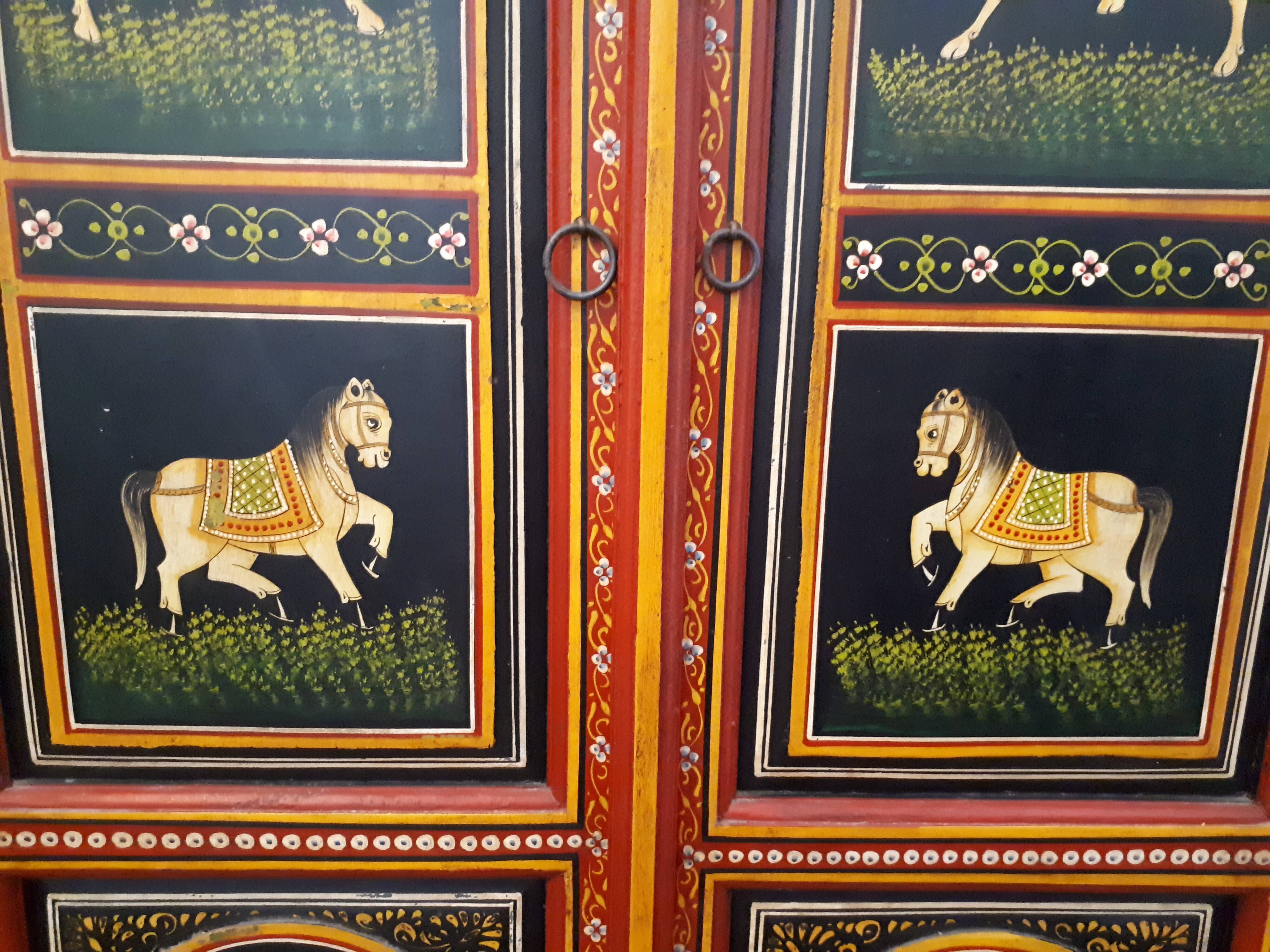 Indian wardrobe - handcrafted, hand-painted