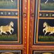 Armoire indienne artisanale peinte à la main