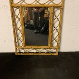 Vintage bamboo mirror