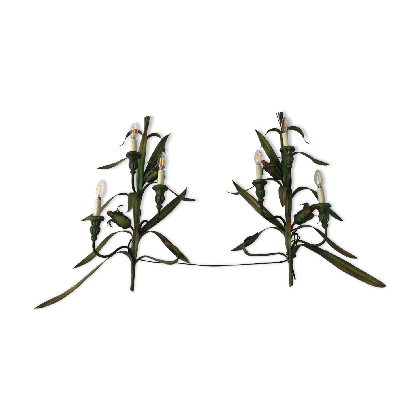 Pair of large wall light 3 lights