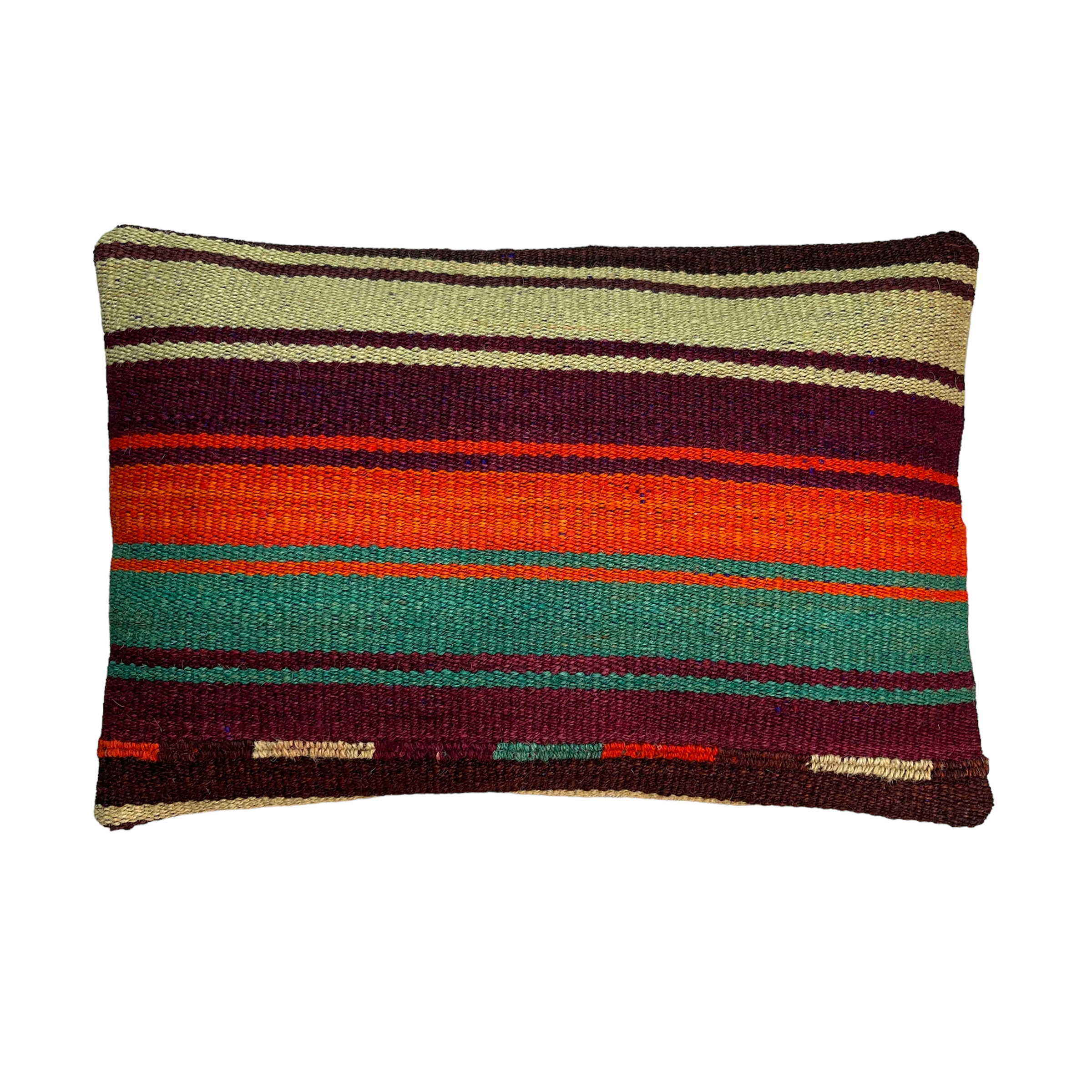 Vintage turkish kilim cushion cover, 30 x 50 cm