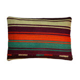 Vintage turkish kilim cushion cover, 30 x 50 cm