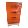 Furniture 4 drawers orange year 1970