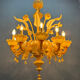 Large Venetian Murano Glass Chandelier 10 Lights 1950’s