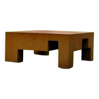 MPCEM Corten steel coffee table vintage design