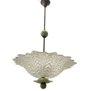 Suspension vintage en verre de Murano 1950