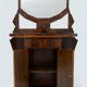 Art Deco Italian Walnut Briar Sideboard with Mirror, Early 20th Century
