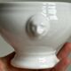 4 bols en porcelaine blanche