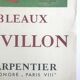 Affiche d'exposition en lithographie de jacques villon, galerie charpentier, 1961