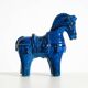 60s ceramic horse from the Rimini Blue collection by Aldo Londi for Bitossi