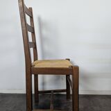 Série de 5 chaises brutalistes