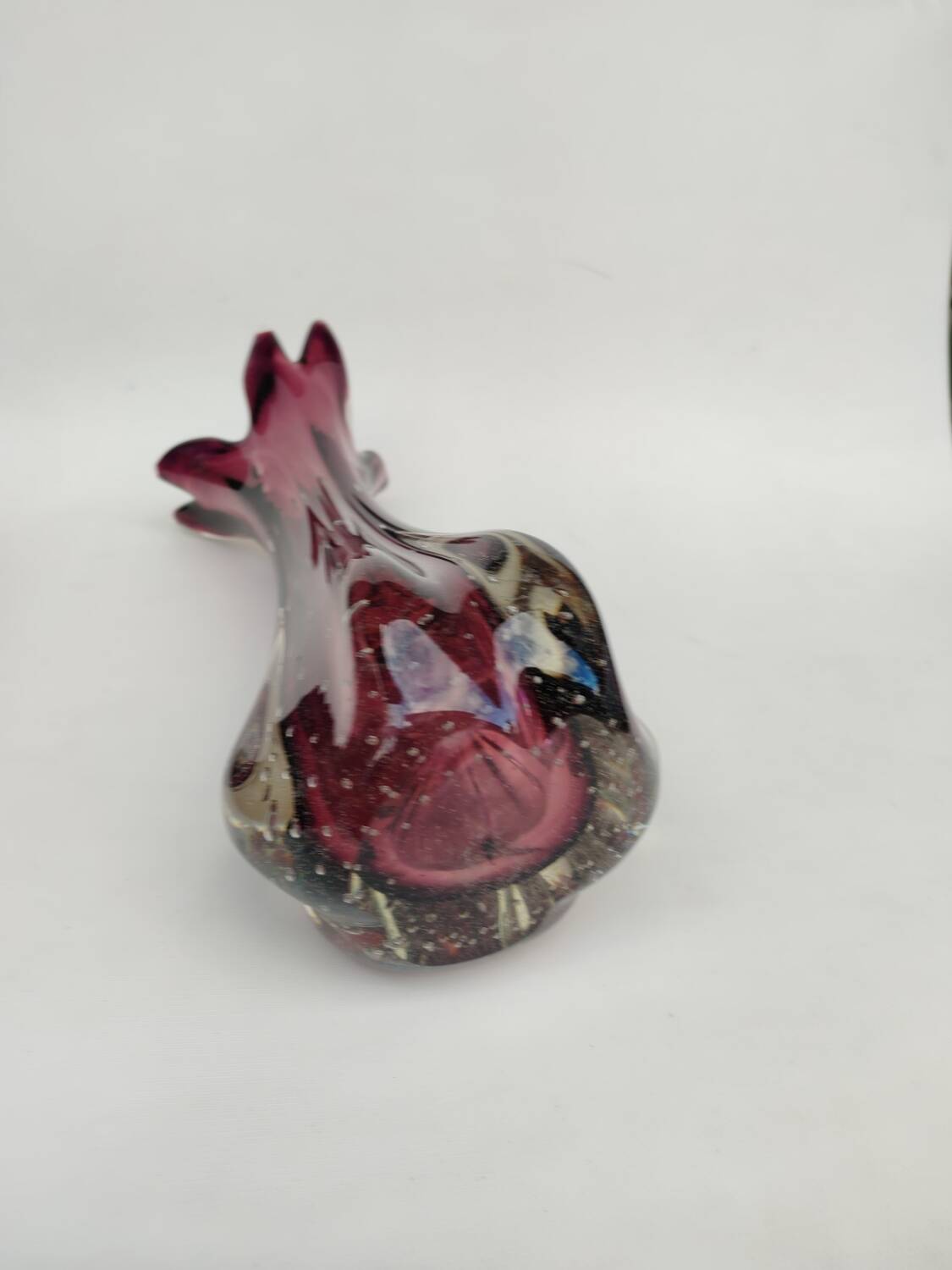 Murano glass vase, amethyst in colour, circa 1950.