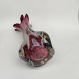 Murano glass vase, amethyst in colour, circa 1950.