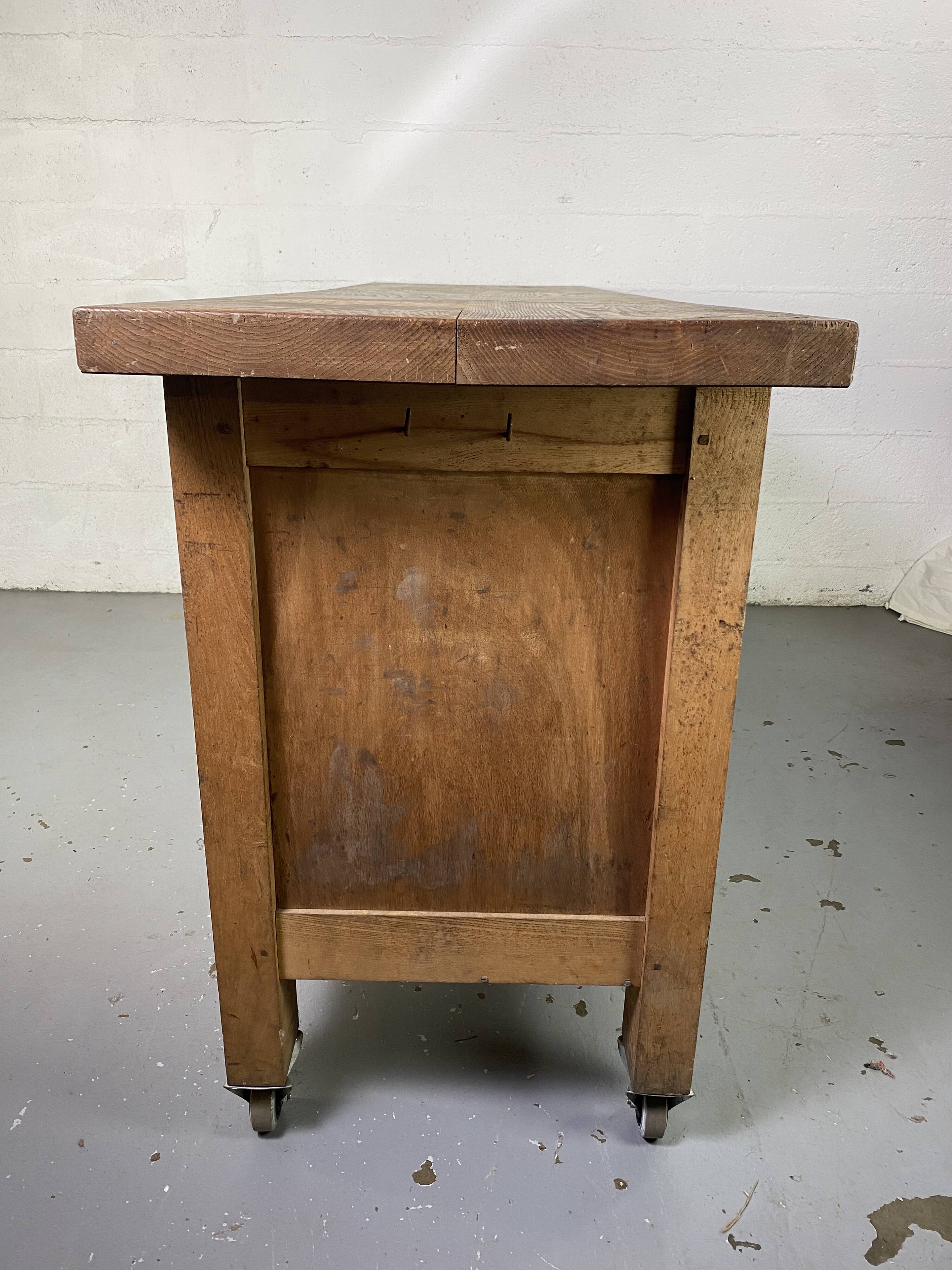 Workbench on wheels - 225 cm