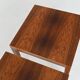 Severin Hansen pair of side tables in rosewood Haslev Denmark 1960