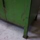 Comptoir industriel en acier vert
