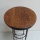 Table d'appoint ronde en métal industriel