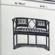 Fledermaus Bench no. 728 by architect Josef Hoffmann