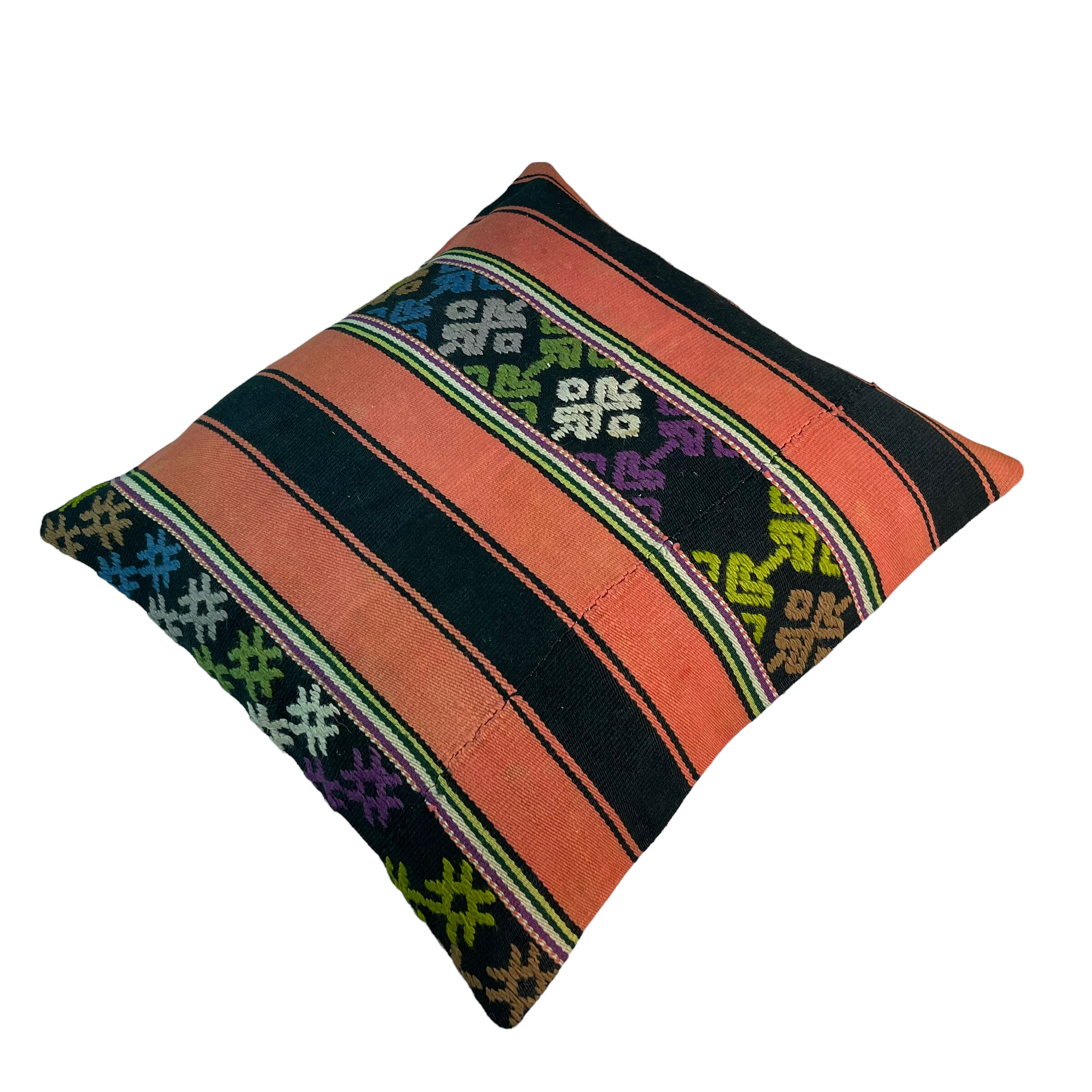 Vintage turkish kilim cushion cover