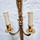 Pair of French wall sconces in bronze, Louis XVI style, with cord.