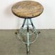 Green Industrial Workshop Stool, 1960s