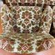 Vintage armchairs and sofa compass legs 1950 old floral pattern