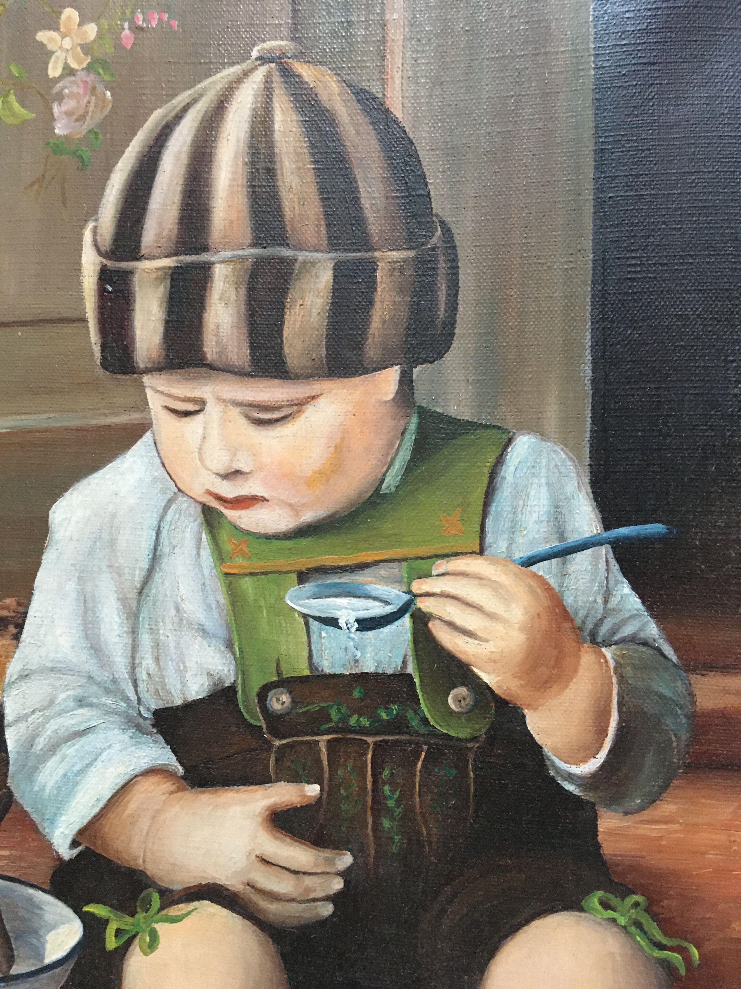 The child and his dog