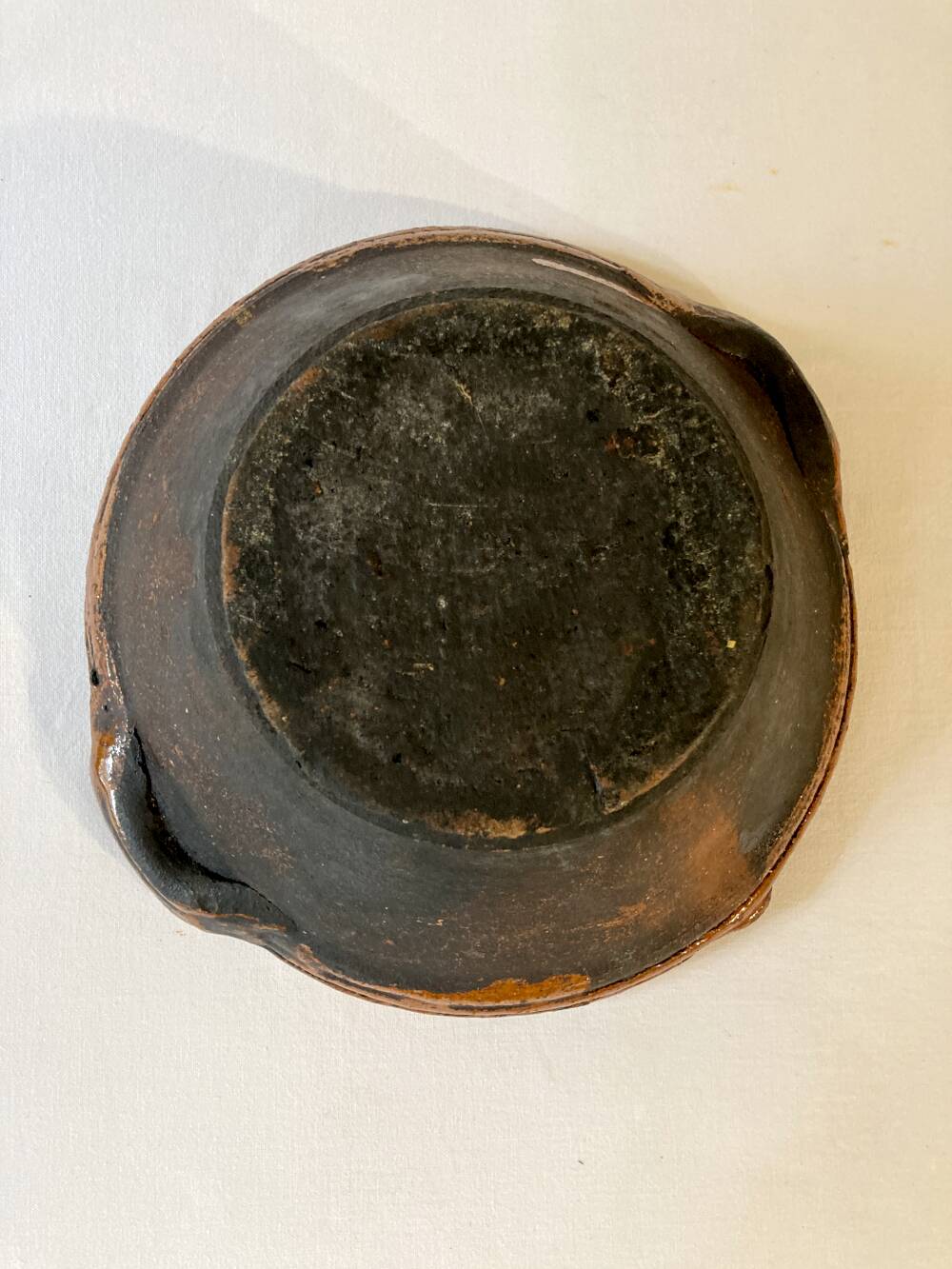 Antique Provençal ceramic tian, or bowl