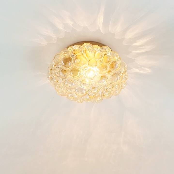 Mid Century Bubble Glass Ceiling Light H.Tynell For Limburg, Germany, 60s