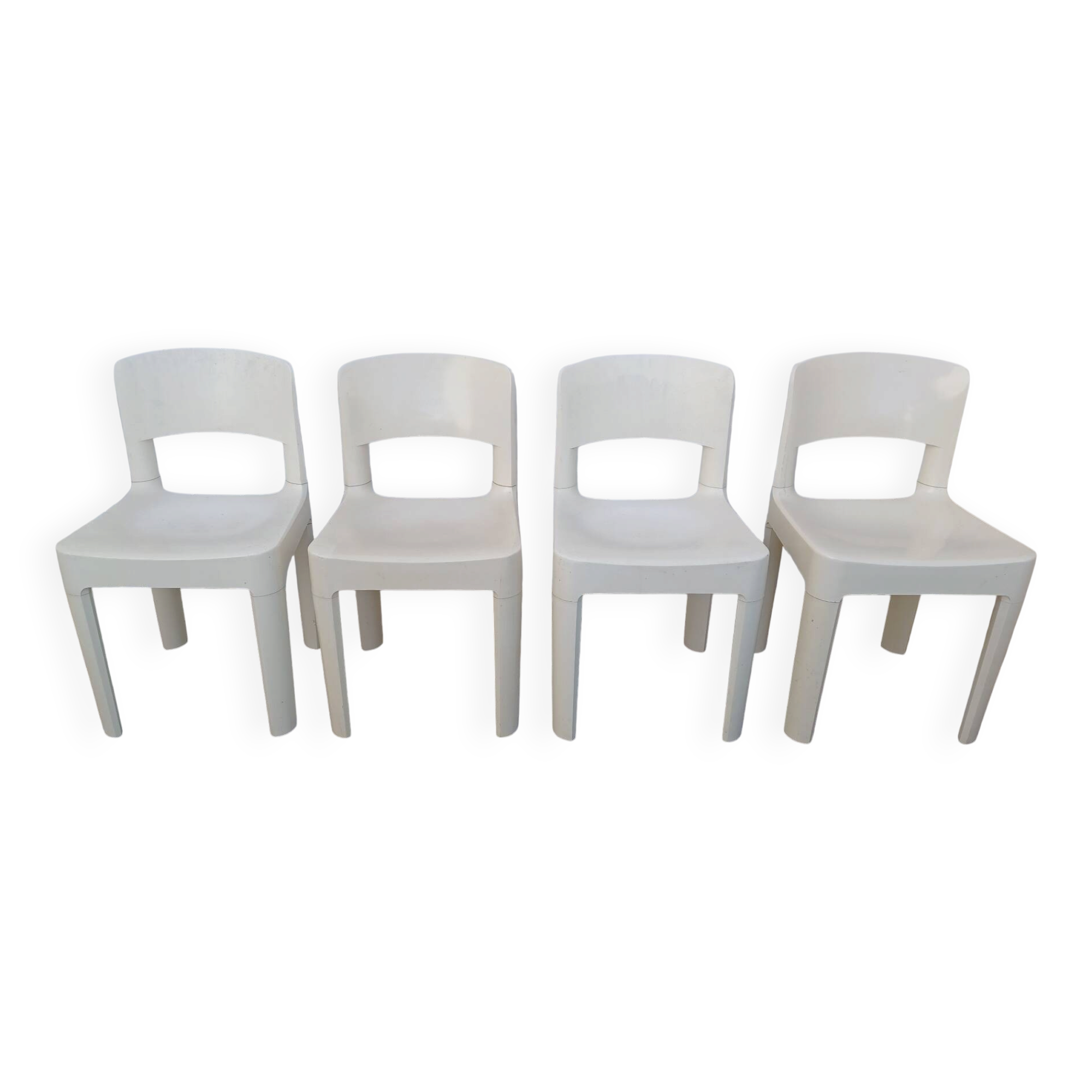Set of 4 Space Age Allibert chairs