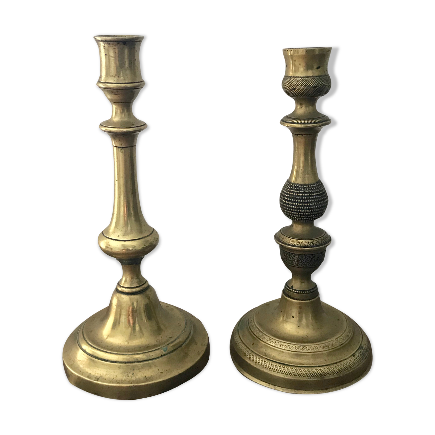 Brass candlesticks