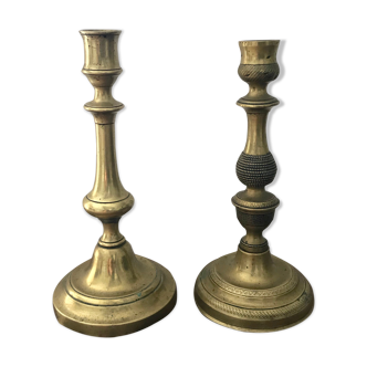 Brass candlesticks